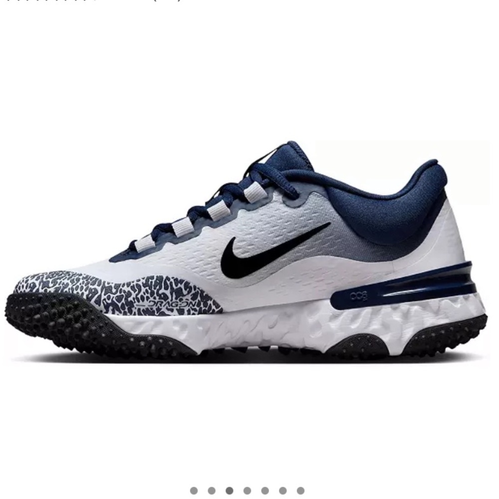 Nike Womens Alpha Huarache Elite 4 Turf Softball shoes.